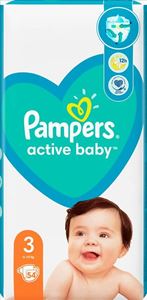 Εικόνα της PAMPERS ACTIVE BABY No3 (6-10KG) / 54 ΤΕΜ